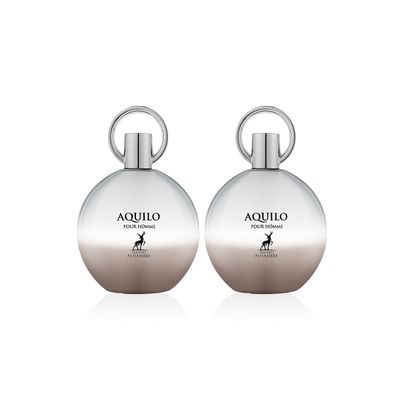 Maison Alhambra Aquilo Pour Homme Eau De Parfum Spray for Men, 3.4 Ounce (Pack of 2)