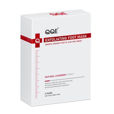 QQE 3 Pack Foot Peeling Mask, Hydrating Exfoliating Foot Mask for Dry Cracked Feet, Callus Remover &amp; Cracked Heel Repair &amp; Foot Care