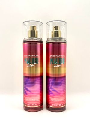 Bath and Body Work Malibu Heat Fine Fragrance Mist, 8 fl oz, Pineapple and Coconut Scent, 2-Pack