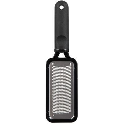 ForPro Professional Collection Premium Stainless Steel Foot Rasp, Colossal Foot File & Callus Remover, Instantly Removes Calluses & Smooths Cracked Heels, 10.75 L x 2.75 W, Black