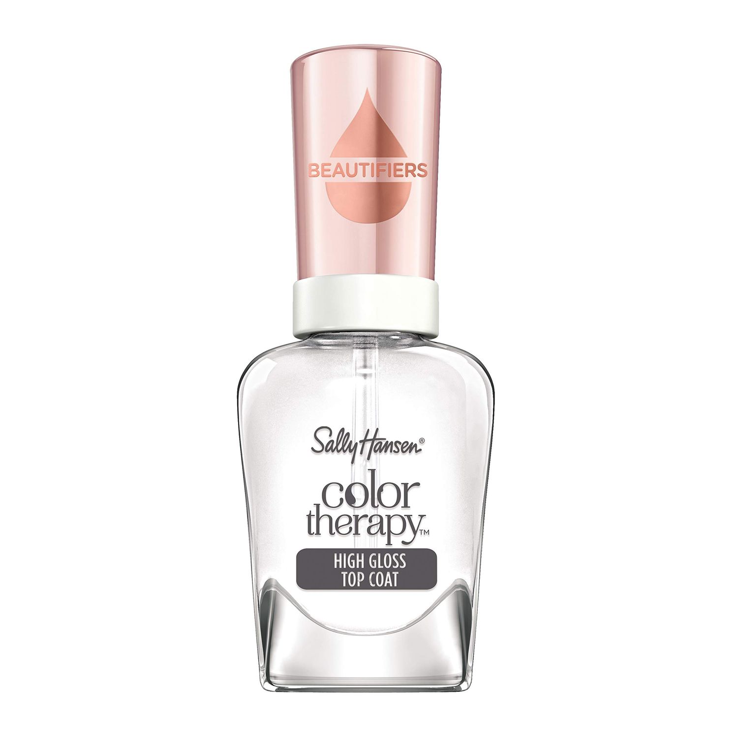Sally Hansen Color Therapy, High Gloss Top Coat, Argan Oil, Long Lasting, Healthy Nails, Clear Nail Polish