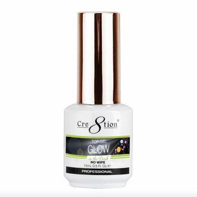 Cre8tion Glow in The Dark Soak Off Top Coat Gel Polish led uv lamp needed Curing Nail Art Nail Polish