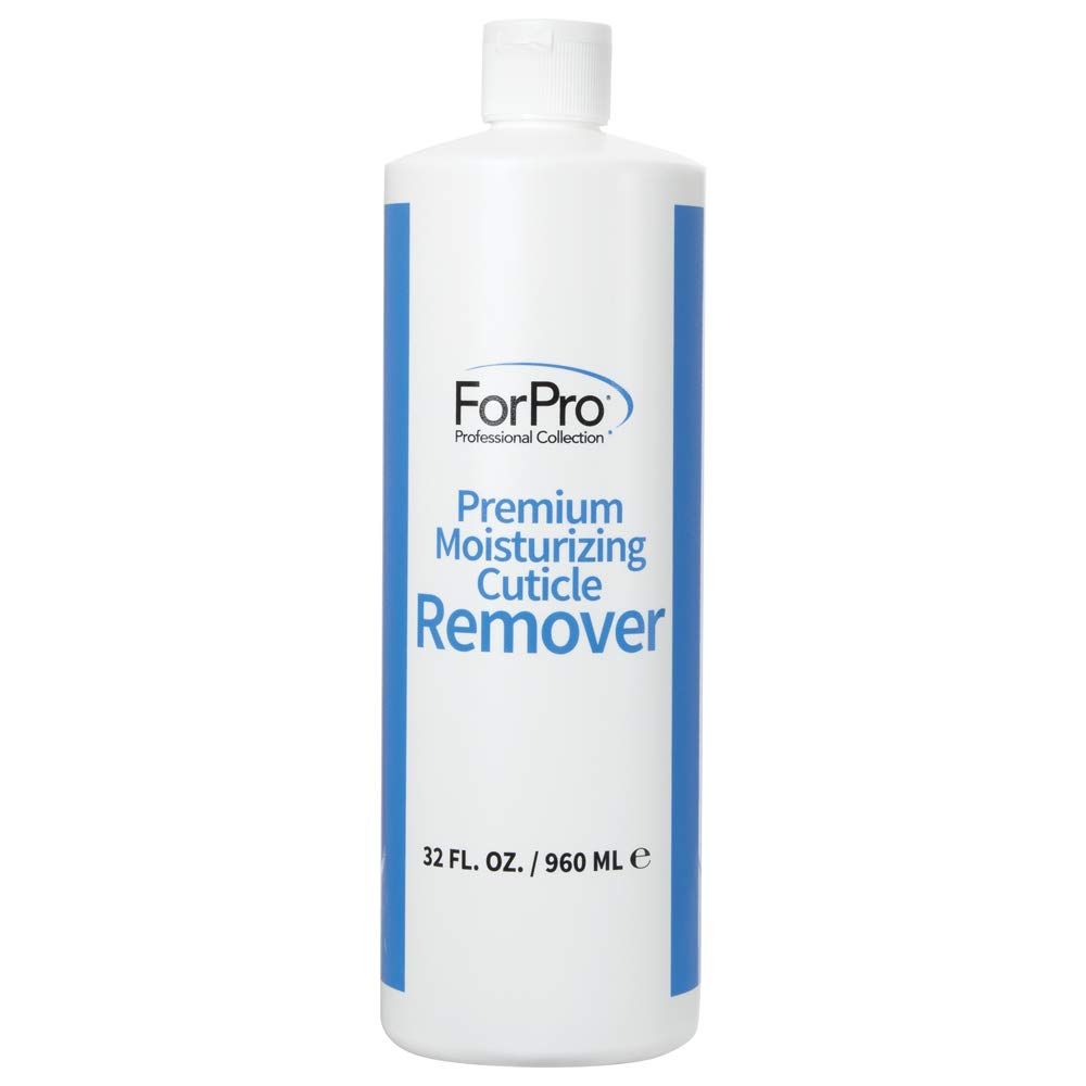ForPro Professional Collection Premium Moisturizing Cuticle Remover, Softens and Hydrates Cuticles for Easy Removal, Includes Glycerin and Mineral Oil, 32 Oz.