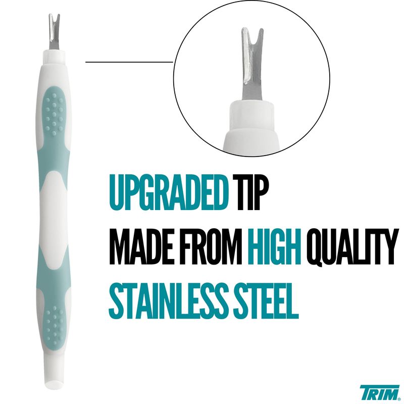 Trim Cuticle Pusher and Remover - Dual-Ended Cuticle Trimmer Tool for Manicures and Pedicures - Ergonomic Design with Non-Slip Grip - Nail Care Essential