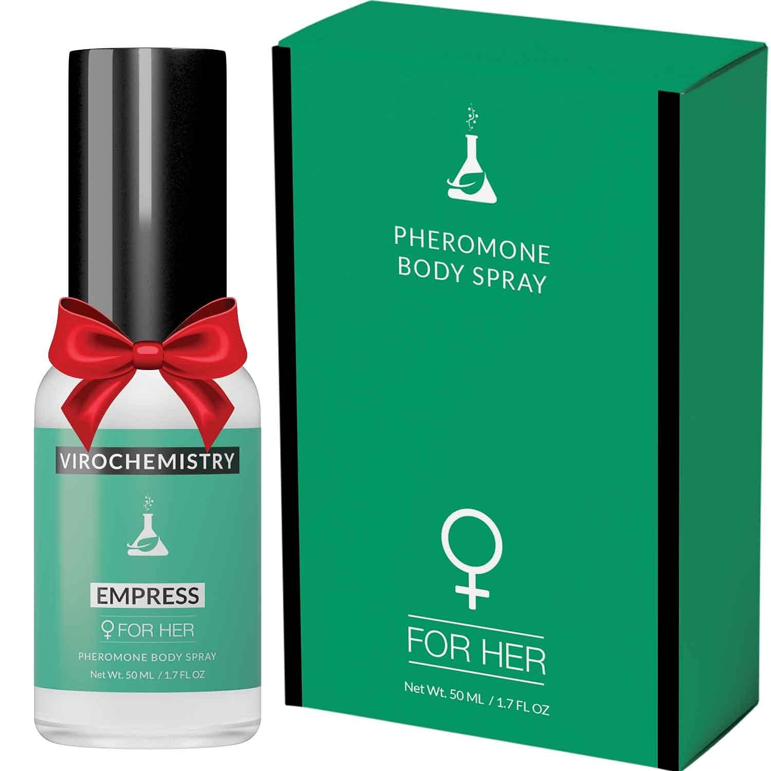 VIROCHEMISTRY Pheromones For Women (EMPRESS) Body Spray - Elegant, Ultra Strength Organic Human Pheromones Fragrance Body Spray 50mL - Human Grade Pheromones to Attract Men