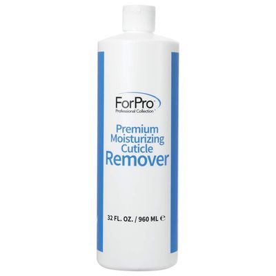ForPro Professional Collection Premium Moisturizing Cuticle Remover, Softens and Hydrates Cuticles for Easy Removal, Includes Glycerin and Mineral Oil, 32 Oz.