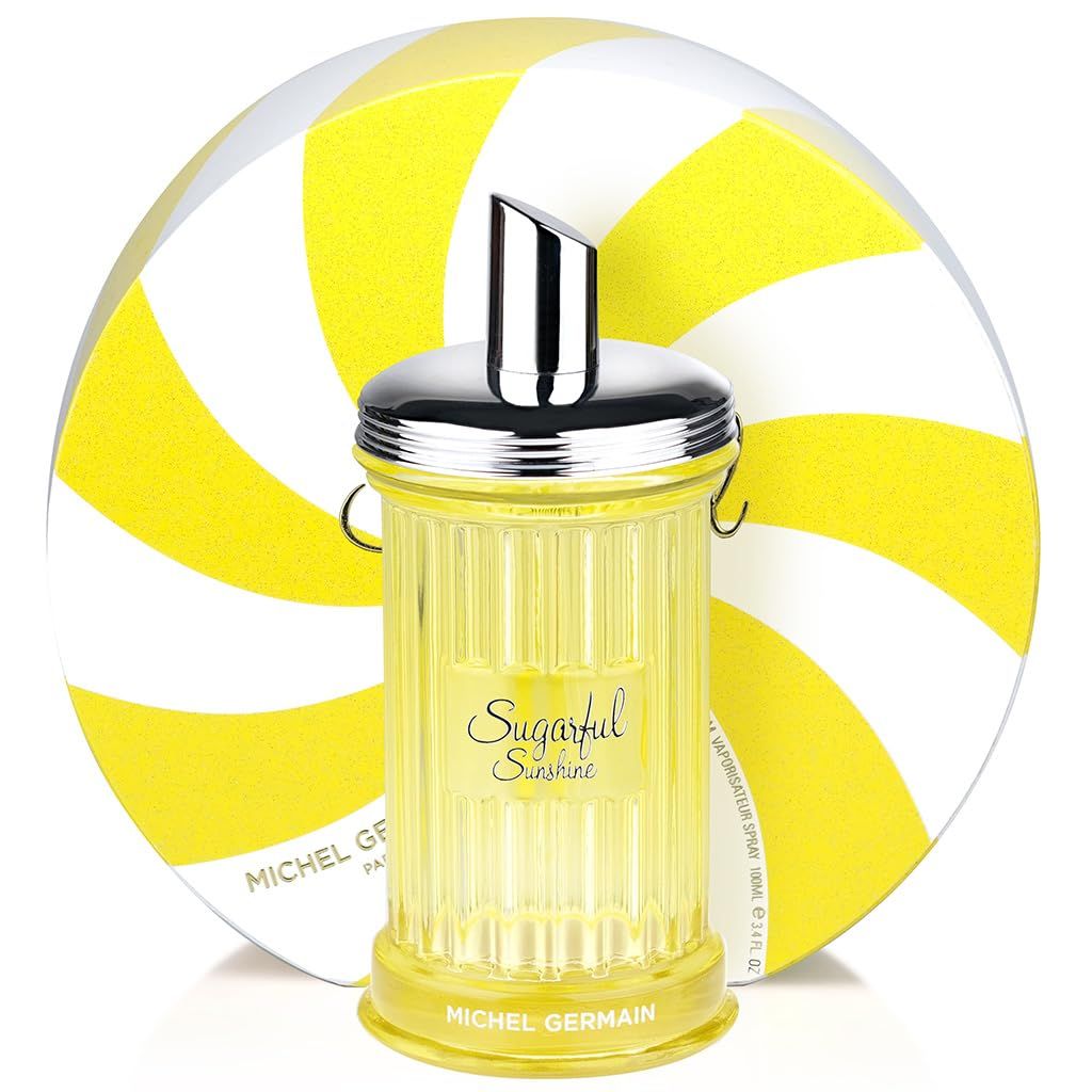 Michel Germain Sugarful Sunshine Eau de Parfum Womens Fragrance Spray, Top Notes of Lime, Pineapple, Mango, Playful Gift for Her, 3.4 Fl Oz