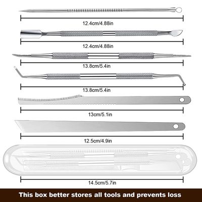 Ingrown Toenail Pedicure Tool Kit(7pcs), Nail Manicure Kit Stainless Steel Nail Care Treatment for Nail Correction Polish Pain Relief