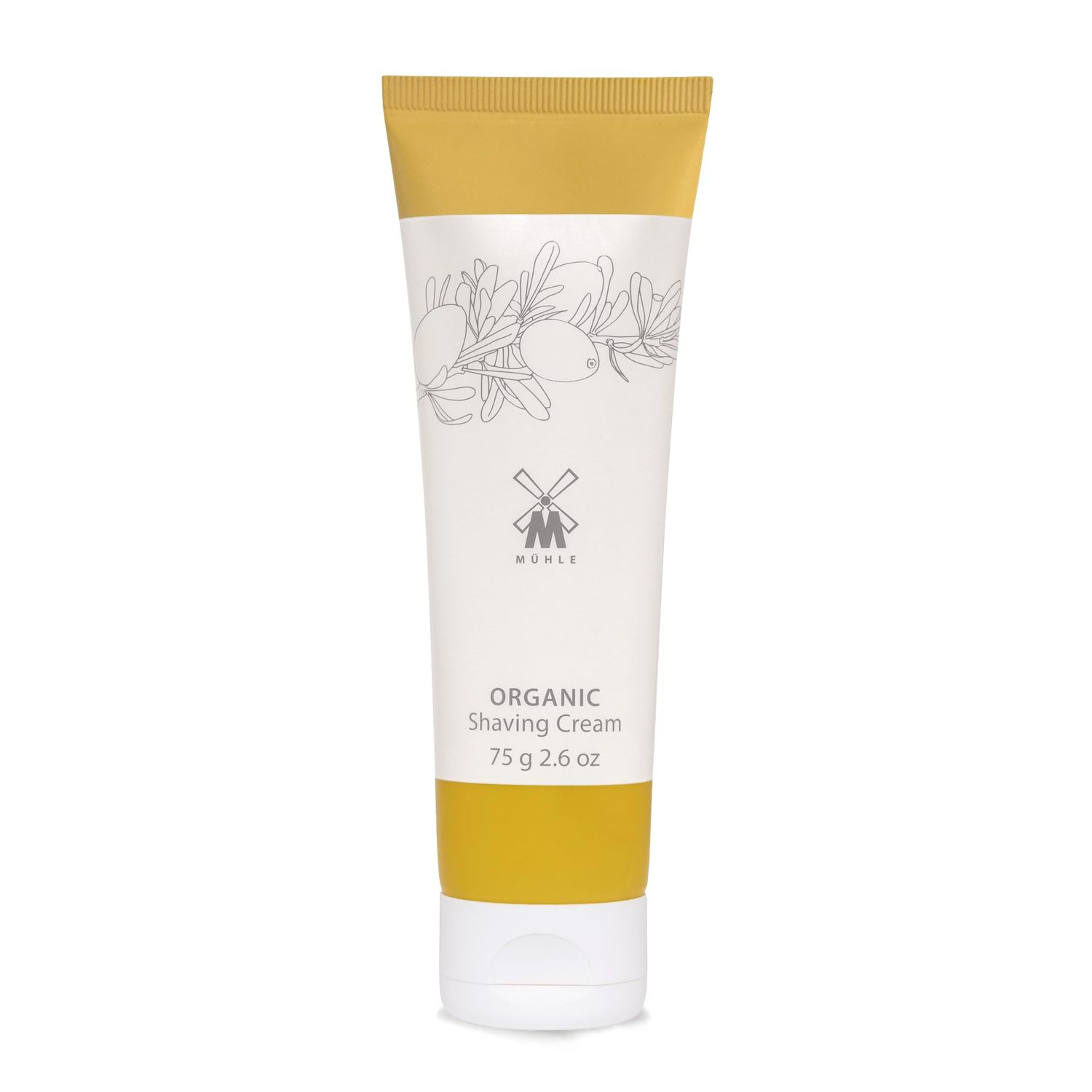 MHLE Organic Shaving Cream | Natural Shaving Cream with Argan Oil &amp; other Essential Oils | TSA Travel Size Friendly | BDIH Certified | 100 Vegan | 75mL (2.5 oz) Squeeze Bottle