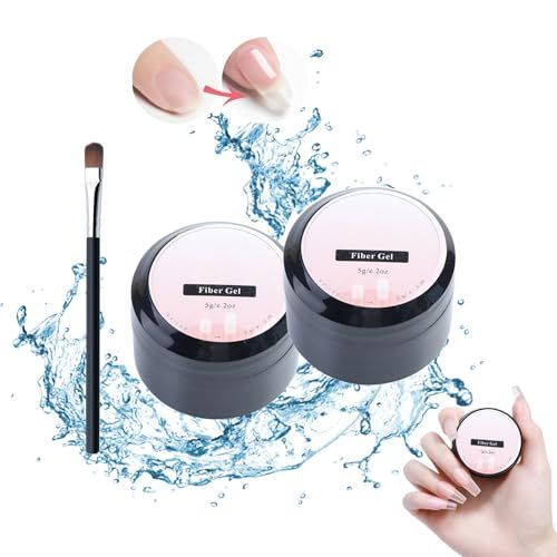 Nail Re-pair Protection Gel, 2025 Upgraded Nail Repair Kit for Split Natural Nails, Instant Cracked Nail Re-pair Gel, Broken Nails Repair Kit for Natural Nails, Easy Quick Fix for Home Use (2pcs)