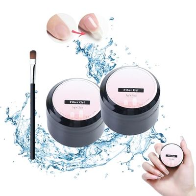 Nail Re-pair Protection Gel, 2025 Upgraded Nail Repair Kit for Split Natural Nails, Instant Cracked Nail Re-pair Gel, Broken Nails Repair Kit for Natural Nails, Easy Quick Fix for Home Use (2pcs)