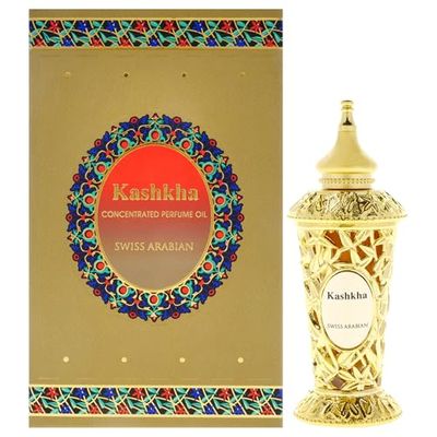 Swiss Arabian Kashkha - Luxury Products From Dubai - Long Lasting And Addictive Personal Perfume Oil Fragrance - A Seductive Signature Aroma - 0.6 Oz