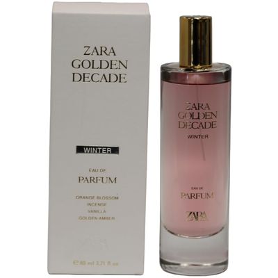 Zara Golden Decade Winter Perfume for Women Eau de Parfum 80ml (2.71 fl oz) Mandarin, Jasmine, Black Vanilla &amp; Amber Addictive Woody Floral Fragrance with Sophisticated &amp; Sexy Finish