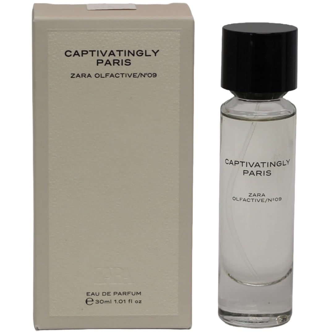 Zara Captivatingly Paris EDP Perfume for Women Eau de Parfum 30ML (1.01 FL.OZ) Floral &amp; Musk Fragrance with Pear, Rose &amp; Musk A Touch of Romance &amp; Sophistication