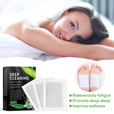 Rantherm Premium Deep Cleansing Foot Patches Pads: Bamboo Wood Ginger Feet Pads for Promoting Daily Relaxation and Sleeping 30 Packs