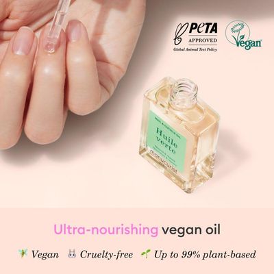 Manucurist Green Oil Nail Care - Nail & Cuticle Oil - Nourishes and Regenerates Nails and Cuticles - Promotes Growth - Blend of 6 Oils - 99 Bio-Sourced - Nail Care - 0.5 fl oz Bottle