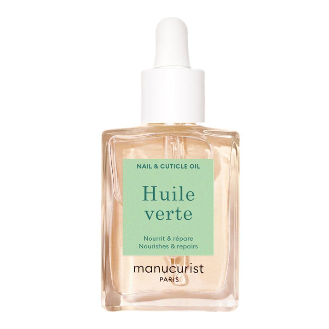 Manucurist Green Oil Nail Care - Nail &amp; Cuticle Oil - Nourishes and Regenerates Nails and Cuticles - Promotes Growth - Blend of 6 Oils - 99 Bio-Sourced - Nail Care - 0.5 fl oz Bottle