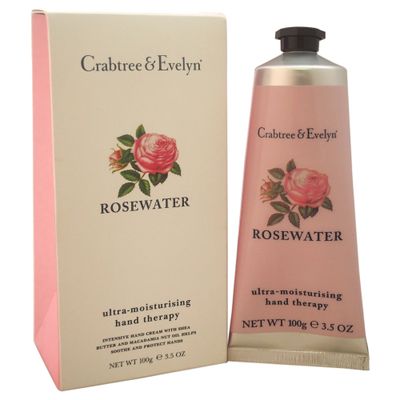 Crabtree &amp; Evelyn Ultra-Moisturising Hand Therapy, Rosewater, 3.5 oz