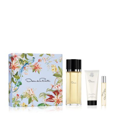 Oscar de la Renta Oscar, Oscar Signature Collection, Eau de Toilette 3 Piece Gift Set for Women - Perfume Spray 3.4 Fl. Oz, Purse Spray, Travel Spray 0.5 Fl. Oz, and Body Lotion 3.4 Fl. Oz.