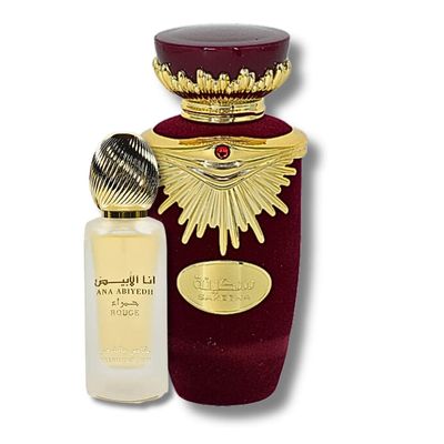 Lattafa Perfumes Sakeena EDP - 100ML (3.4Oz) &amp; Ana Abiyedh Rouge Hair Mist 50ml value pack