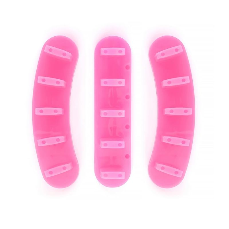 Rolabling 3pcs False Nail Art Tips Practice Display Stand Tool with 10 pcs False Nail Tips for Gel Nail Polish DIY Nail Training Tools (Rose) (display stand)