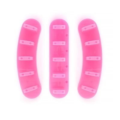 Rolabling 3pcs False Nail Art Tips Practice Display Stand Tool with 10 pcs False Nail Tips for Gel Nail Polish DIY Nail Training Tools (Rose) (display stand)