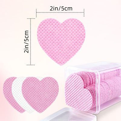 400Pcs Lint Free Nail Wipes,Nail Polish Remover Wipes,Eyelash Extension Glue Wipes,Nail Polish Remover Pads,Nail Supplies,for Lash Extension Supplies,Nail Art(White,Pink)