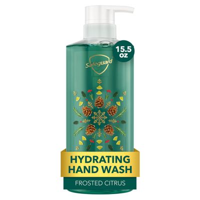 Safeguard Hydrating Liquid Hand Soap, Frosted Citrus Scent, Made with Plant Based Cleansers, 15.5 oz