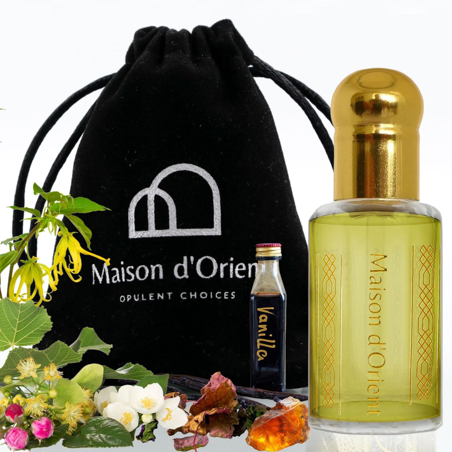A WhiffOfFive 12mL Perfume Oil for Women in Traditional Attar Style Cologne. Great Gift Party Favor and Pocket Size Body Oil - AlcoholFree, LongLasting Oil, Compliment Magnet