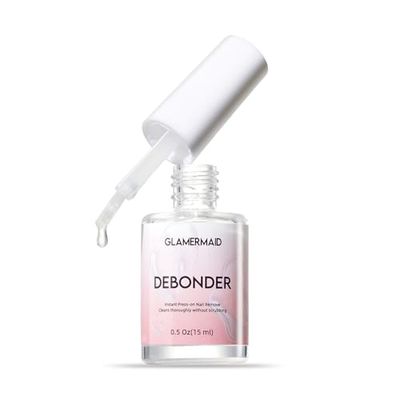 GLAMERMAID Nail Glue Remover for Press on Nails, 15ML False Nails Tip Debonder Easy to Remove Glue, Stick on Nail Remover for Acrylic Tips, Nail Polish Remover