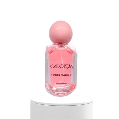 OIDOREM Sweet Candy Perfume, 50ml/1.69 fl oz, Pink Candy Fragrance with Strawberry, Vanilla and Green Mandarin