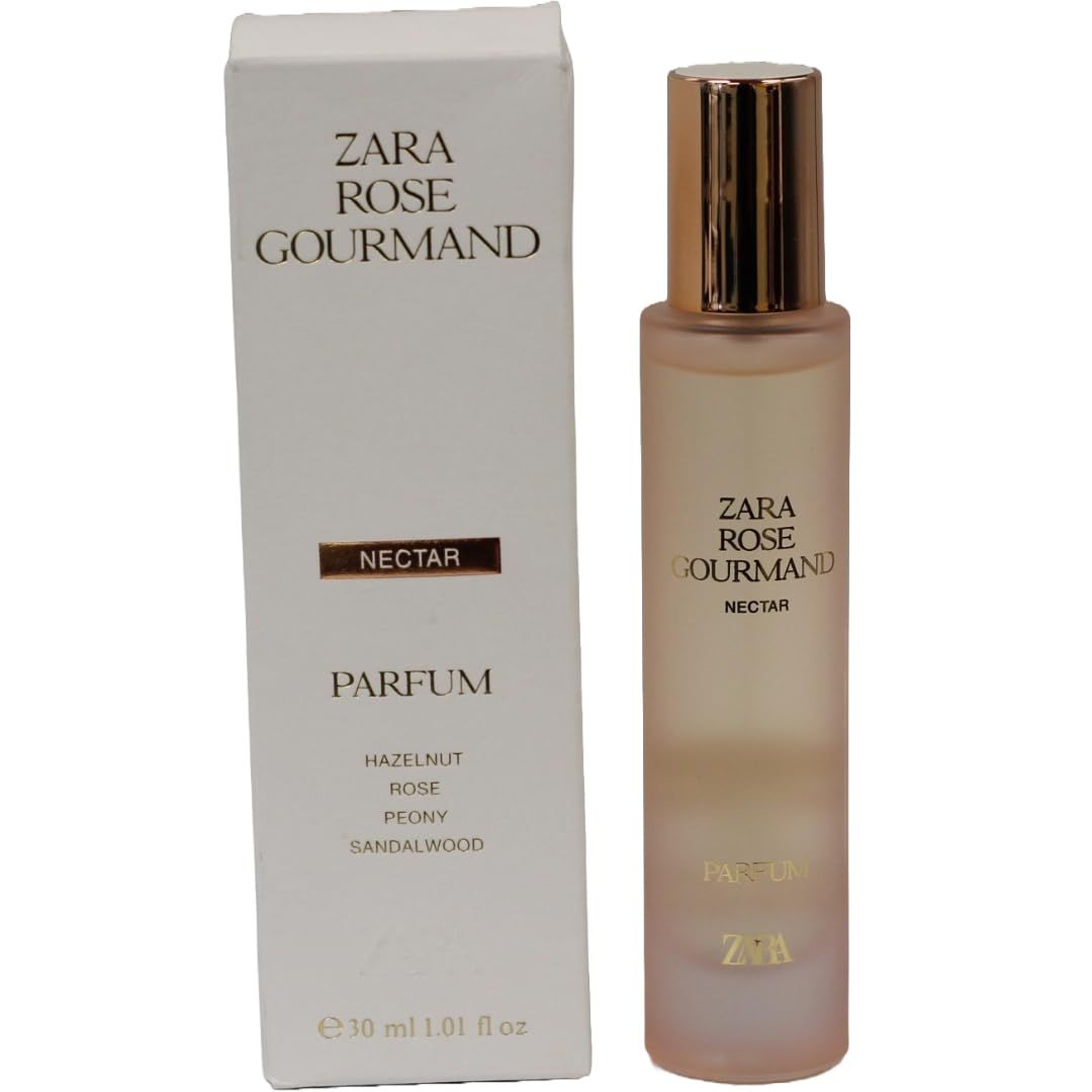 Zara Rose Gourmand Nectar Women Perfume Floral Gourmand with Juicy Pear Rose and Caramel Fragrance Scent EDP Eau de Parfum 30 ml (1.01 fl. oz.)