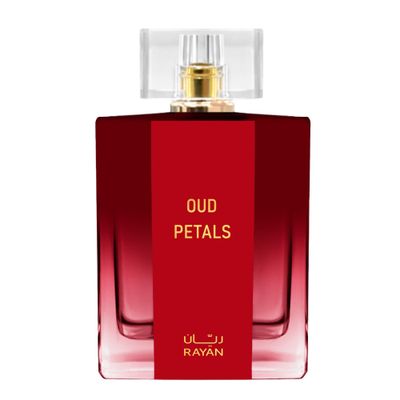 RAYAN Oud Petals Perfume for Women - Long Lasting Arabian Eau De Parfum, 100mL (3.34 Fl oz), Women Perfume with Rose Garden on Musk, Oud, Bergamot, Arabian Jasmine - Ideal Gift for Ramadan &amp; Eid