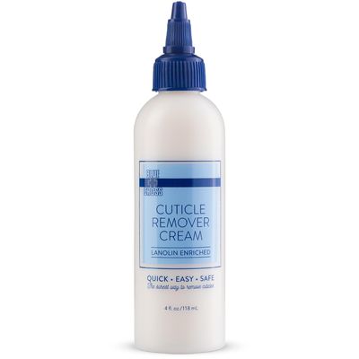 Blue Cross Cuticle Remover Cream for Dry Damaged Cuticles, Moisturizing Cuticle Softener for Nails, Professional Nail Care for Dry Manicures, Brittle Hang Nails, Made in USA, 4oz