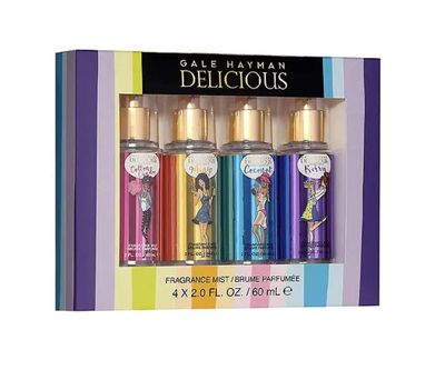 Gale Hayman DELICIOUS 4 Piece Fragrance Mist Set - 4 x 2.fl oz / 60 ml