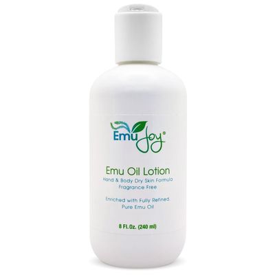 Emu Oil Infused Hand Lotion - Deep Moisturizing Cream for Dry &amp; Cracked Hands Skin Relief - Perfect for Women, Men, and Travel | Natural Lotion with Shea Butter and Natural Oils - 8 oz