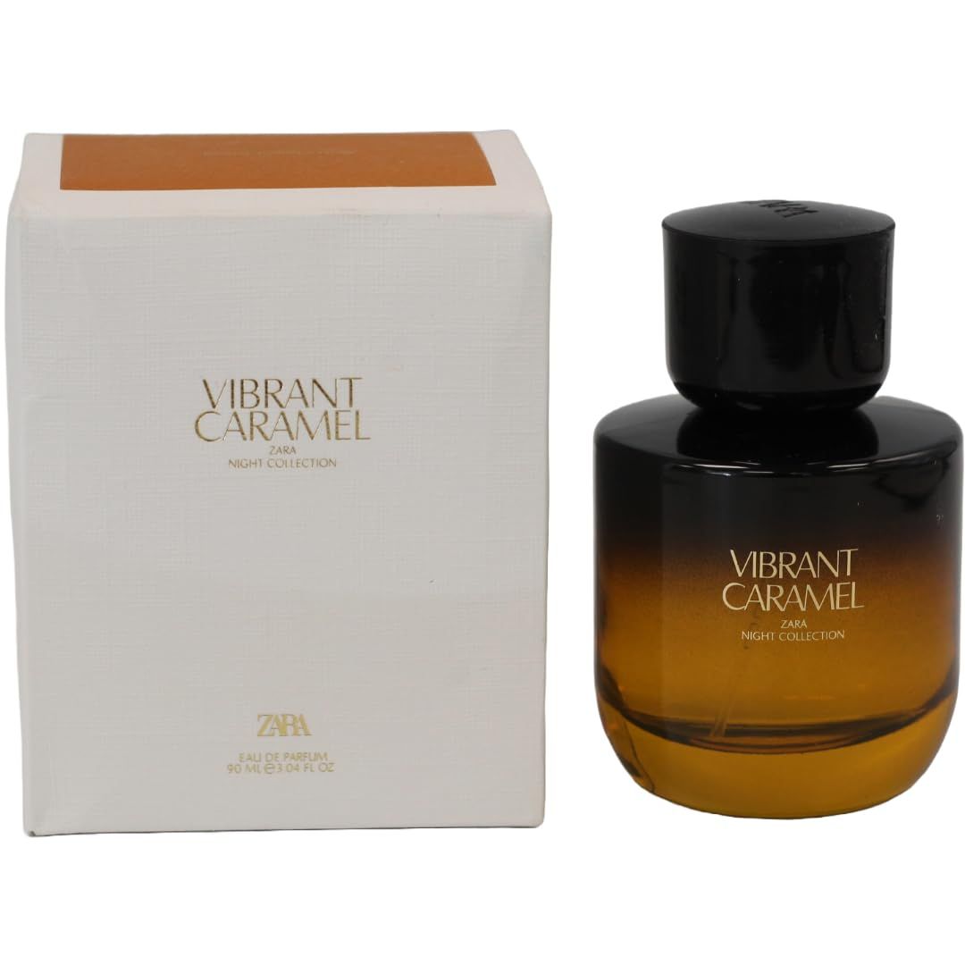 Zara Vibrant Caramel Perfume for Women Sweet and Fruity Fragrance with Bergamot Mandarin Apple Blossom Vanilla and Praline Eau de Parfum 90ml (3.0 fl. oz.)