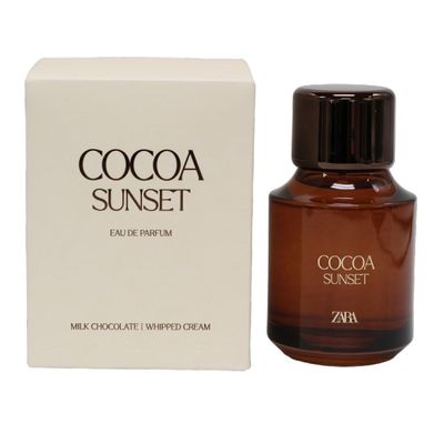 Zara Cocoa Sunset Perfume for Women Rich Indulgent Fragrance with Milk Chocolate Vanilla Whipped Cream Passion Fruit Peach and Creamy Sweet Notes Eau de Parfum 100ml (3.4 fl oz.)