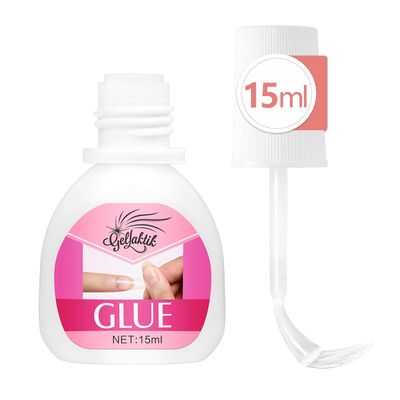 GELLAKTIK Super Strong Nail Glue for Press On Nails, 15ml Brush On Nail Glue for Acrylic Nails, Fake Nails &amp; Nail Tips, Durable &amp; Long-Lasting, Easy Application, Mess-Free &amp; Travel-Friendly