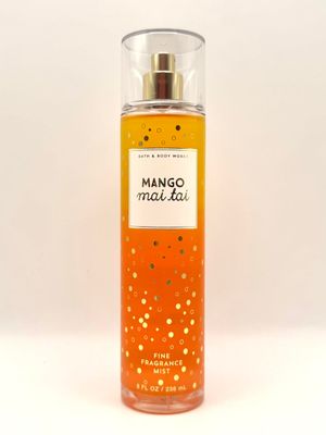 Bath and Body Work Mango Mai Tai Fine Fragrance Mist, 8 fl oz, Tropical Scent with Mango Nectar, Guava, Sugarcane