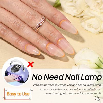 AZUREBEAUTY Dip Powder Base Coat 15 ml for Nail Dipping Powder Set French Nails Art Manicure Beginner DIY Salon