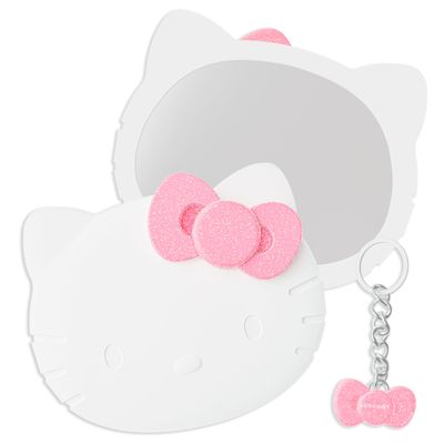 wet n wild Hello Kitty Collection, Mirror &amp; Pink Bow Keychain Duo, Comfort-Grip Handle, Versatile &amp; Portable Hand Mirror