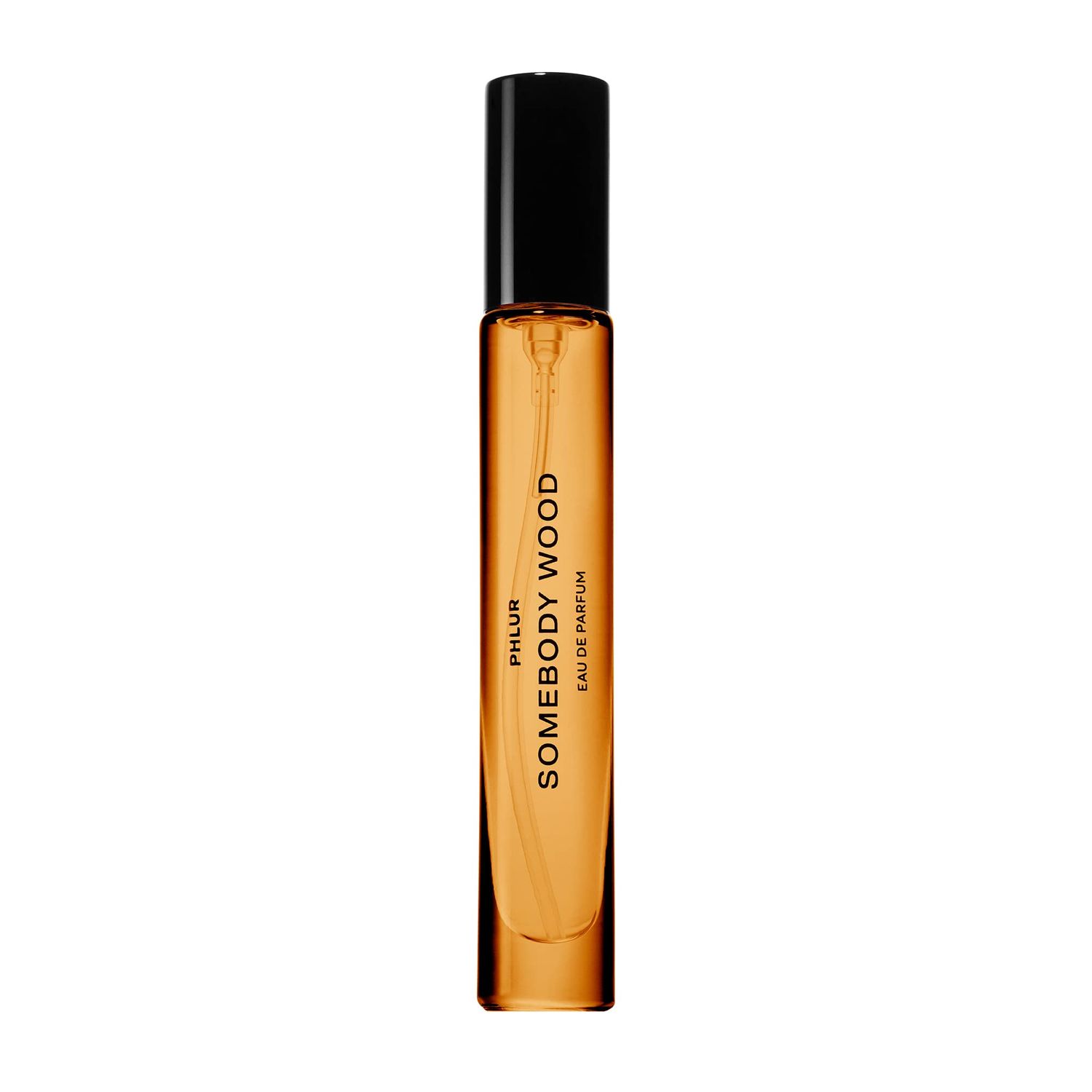 PHLUR Somebody Wood Eau de Parfum - Travel Size Perfume for Women &amp; Men Fragrance - Spicy Woody Perfume with Bergamot, Lemon, Cedarwood, Sandalwood, Musk &amp; Vanilla (9.5mL)