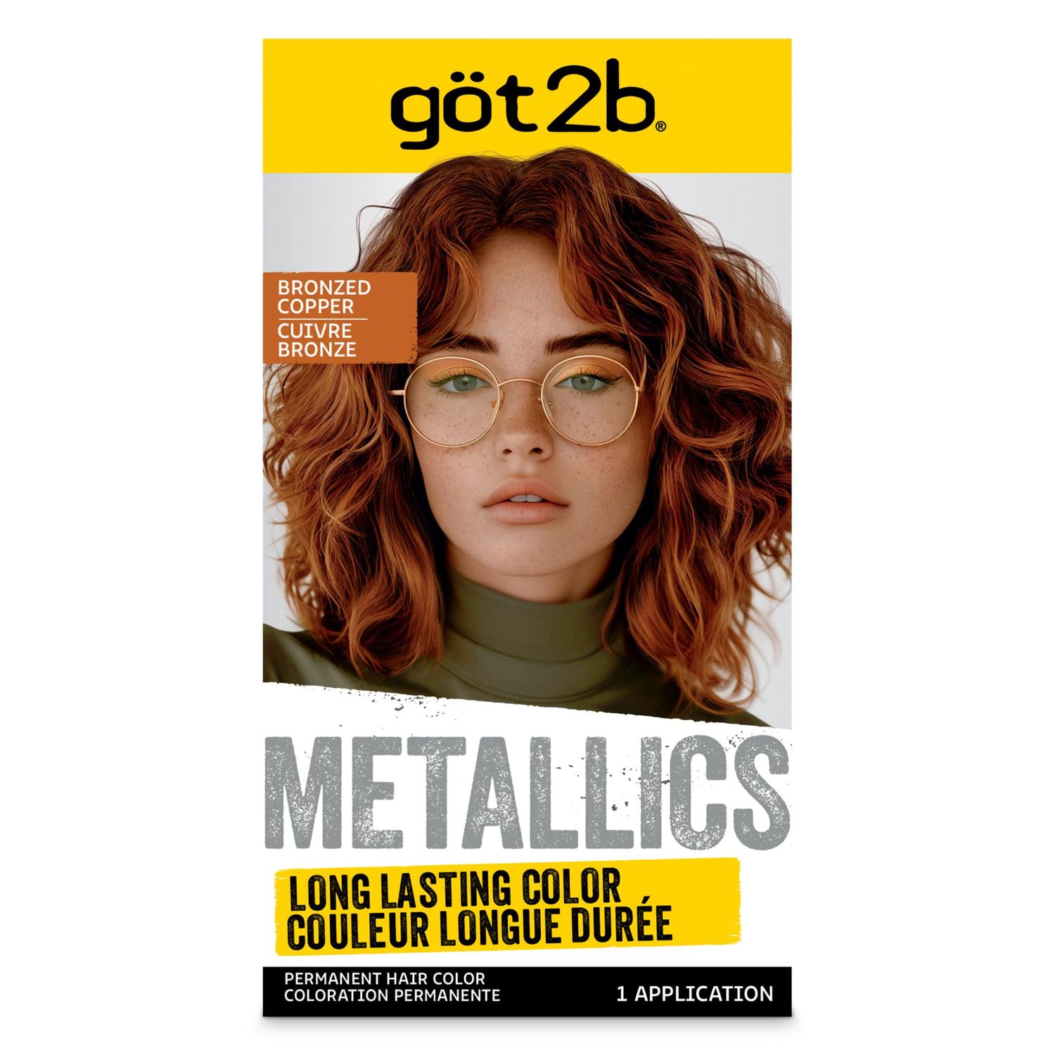 Got2b Metallics Permanent Hair Color, Bronzed Copper