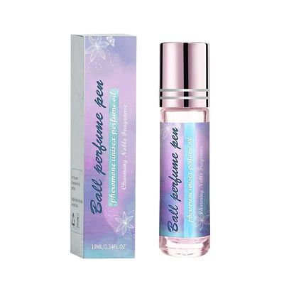 QMMV4NB Pheromone Cologne for Men, Roll-On Cologne for Men, Eau de Parfum Long-Lasting Fragrance, Travel Perfume, Roller Ball Design, Portable and Fruity- 0.34 fl.oz (10mL)