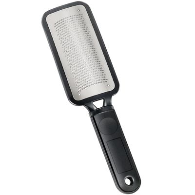 Topmeet Foot Callus Remover - Professional Stainless Steel Foot File for Dead Skin, Callus &amp; Hard Skin Removal - Ergonomic Design for Smooth, Baby-Soft Feet (Black)