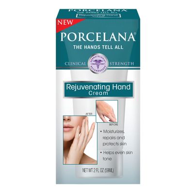 Porcelana Rejuvenating Hand Cream - Moisturizing &amp; Anti Aging Lotion - Non Greasy Formula Evens Skin Tone &amp; Dermatologist Recommended (2 oz)
