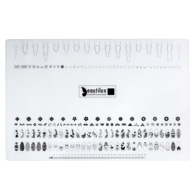 beautilux Nail Art Silicone Mat Practice Hand for Acrylic Nails, Nail Art Stamping Mats, Nail Practice Supply, Nail Art Tool