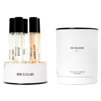 WHO IS ELIJAH The Collective Vol. 2, Perfume Unisex, Travel Spray Fragrance Set, Perfume Gift Set, Nomad, Nightcap, Morning After, Rebel Rose, Wall Street, Eau de Parfum 10ml x 5 (0.3 Fl Oz x 5)