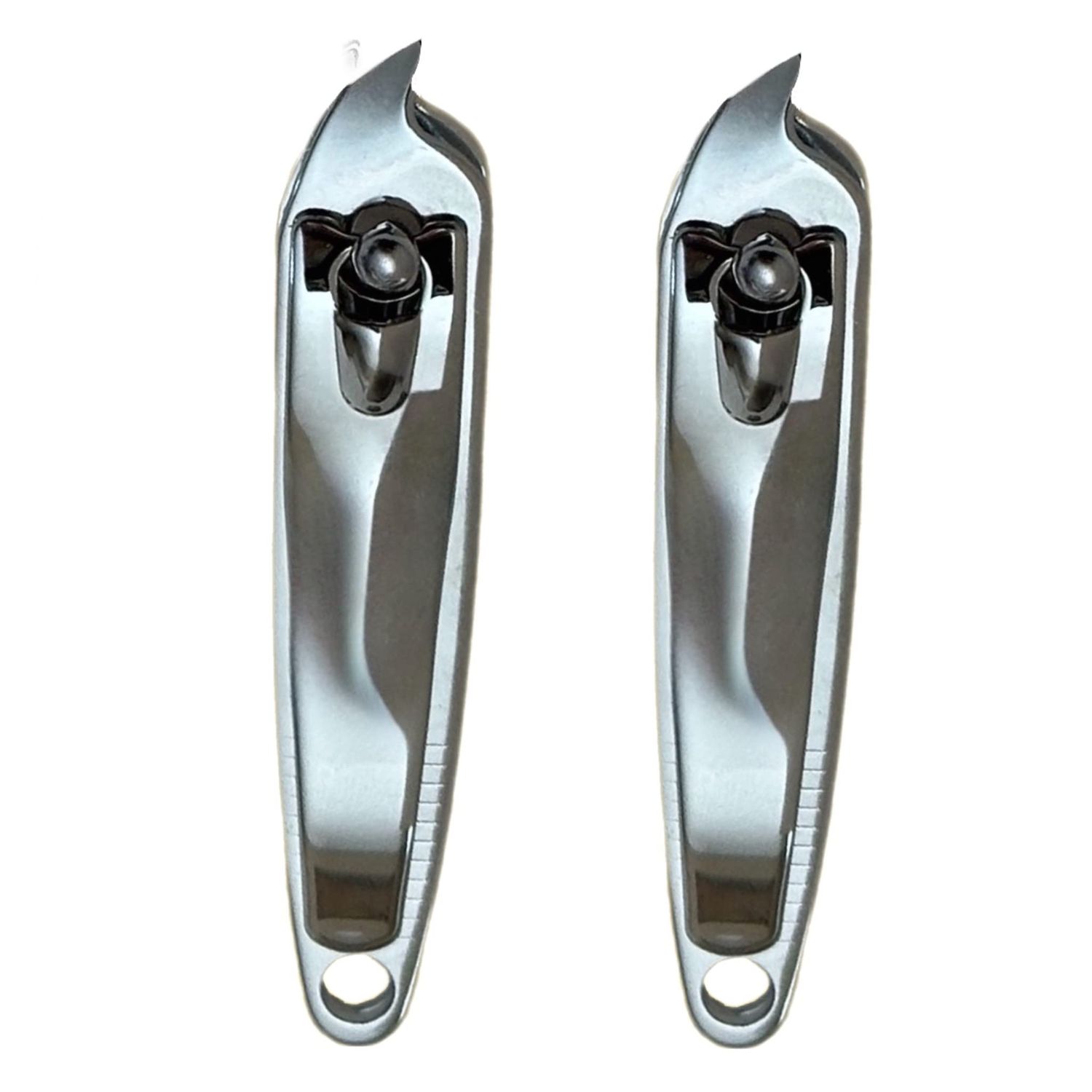 2 Slanted Edge Nail Cutting Clippers Cuticle Trimmer Clipper Pedicure Manicure Tool Cutter Hangnail Slanted Tip Nail Clipper Cuticle Remover Tool - Made in Korea